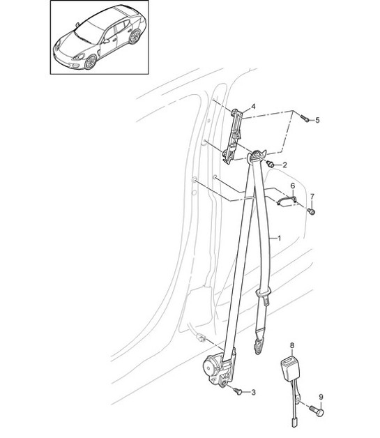 Diagram 812-000 Porsche 992 (911) MK1 2019-2024 Carrosserie