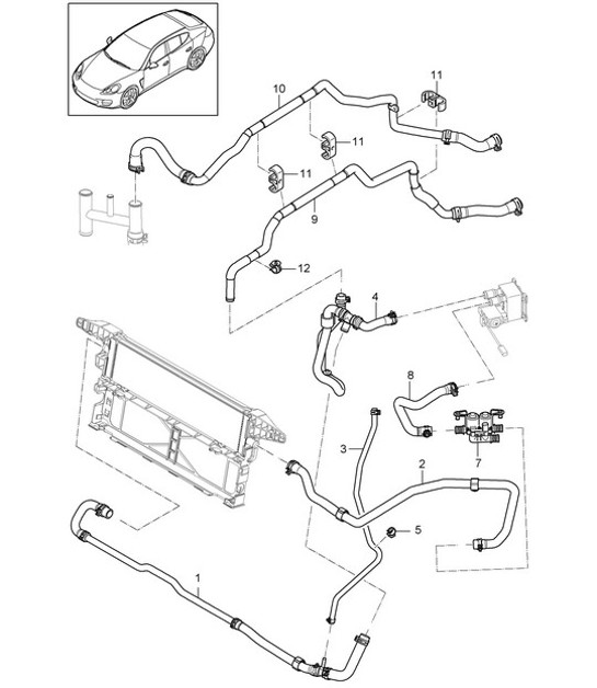 Diagram 813-045 Porsche Cayenne 9YA (E3) 2018-2023 