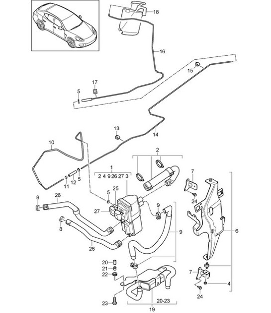 Diagram 813-080 Porsche 976 Panamera 4S E-Hybrid V6 2.9L 2023>> 