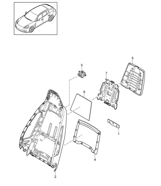 Diagram 817-005 Porsche Panamera 970 MK1 (2009-2013) Body