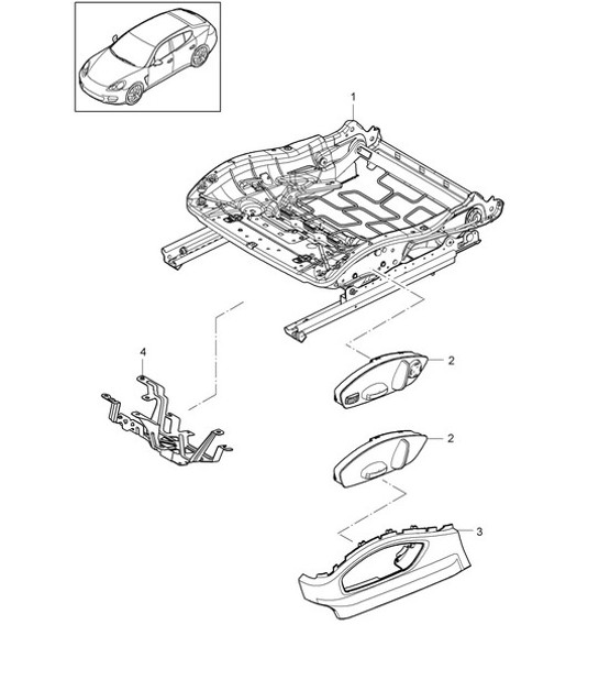 Diagram 817-006 Porsche 971.2 Panamera GTS 4.0L V8 2021-23 