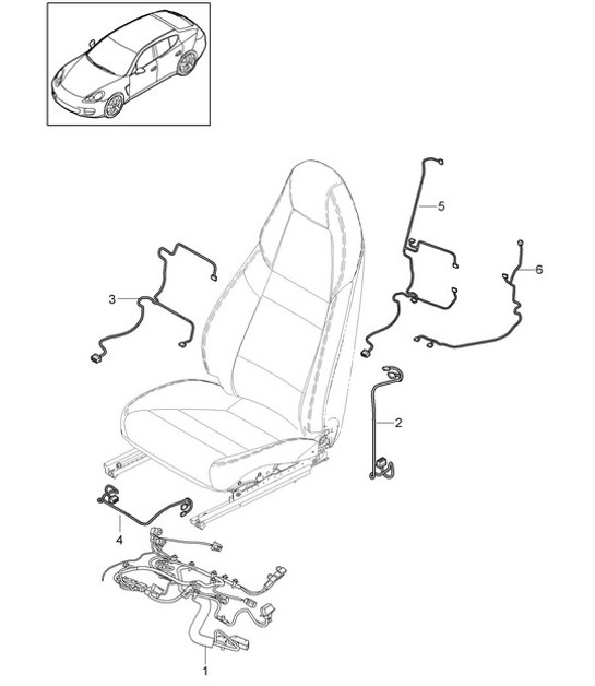 Diagram 817-022 Porsche Panamera 970 MK1 (2009-2013) Body
