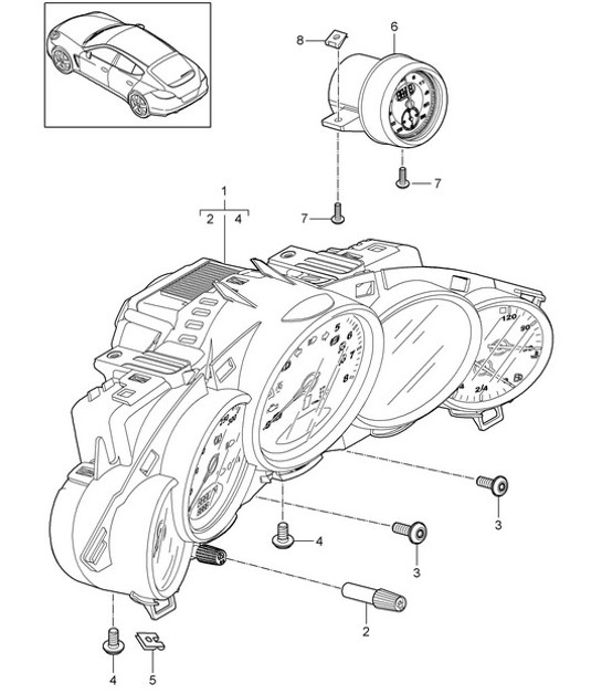 Diagram 906-000 Porsche Cayman 718C (982C) 2017>> Equipo eléctrico