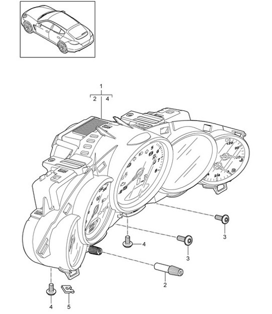 Diagram 906-002 Porsche Panamera 970 MK1 (2009-2013) Elektrische apparatuur