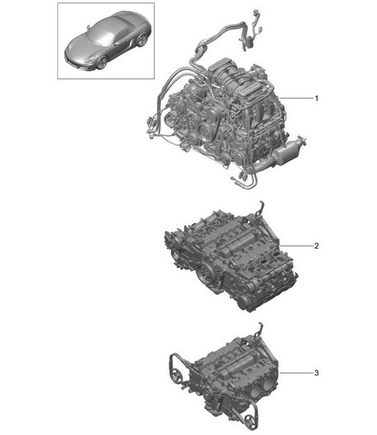 Diagram 101-000 Porsche Boxster 718 (982) 2017>> Motor