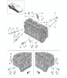 Cylinder head / Accessories / Valves 981 Boxster / Boxster S 2012-16
