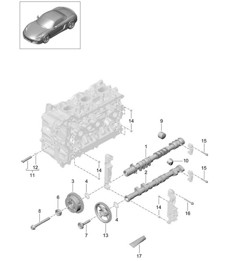 Nockenwelle / Hydrostößel / Nockenwellenverstellereinheit 981 Boxster / Boxster S 2012-16