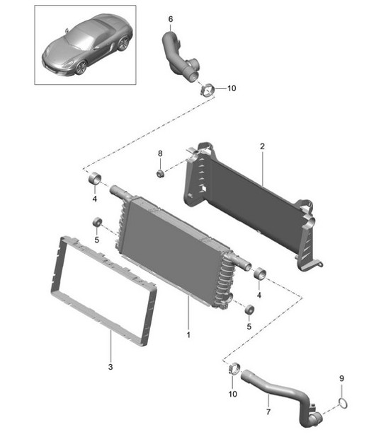 Diagram 105-017 Porsche 991 (911) MK2 2016-2019 Motor
