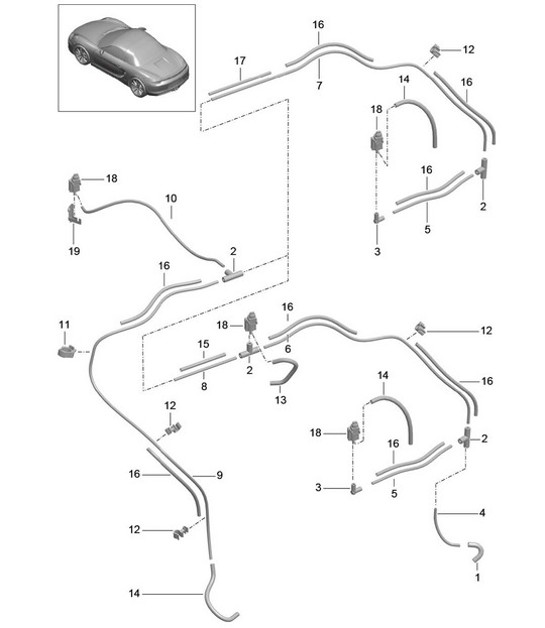 Diagram 107-015 Porsche Cayenne MK2 (957) 2007-2010 Motore