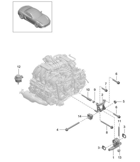 Diagram 109-000 Porsche 944 (1982-1991) 