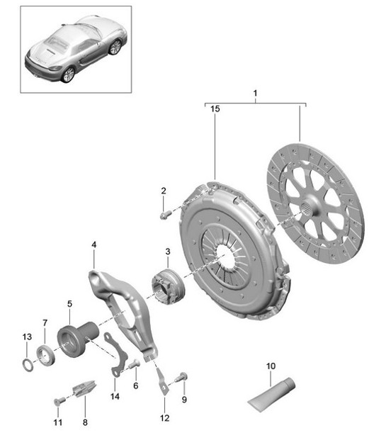 Diagram 301-000 Porsche Macan (95B) MK1 (2014-2018) Trasmissione