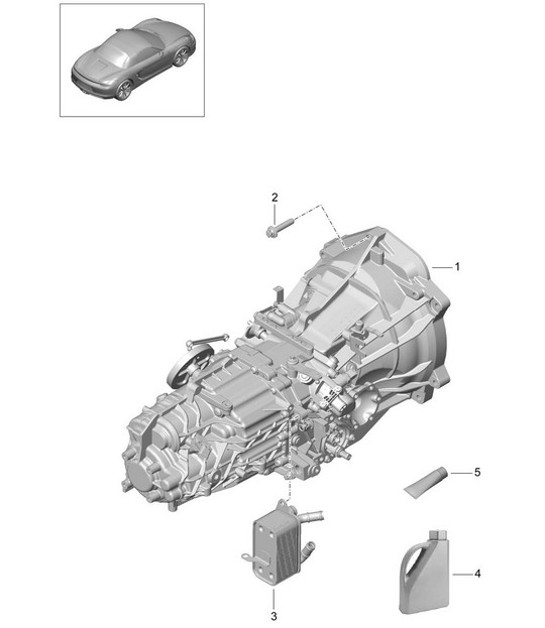 Diagram 302-000 Porsche Macan (95B) MK1 (2014-2018) Trasmissione