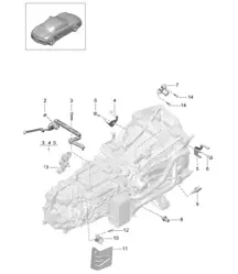Caja de cambios manual / Piezas individuales (Modelo: G8100,G8120) 981 Boxster / Boxster S 2012-16