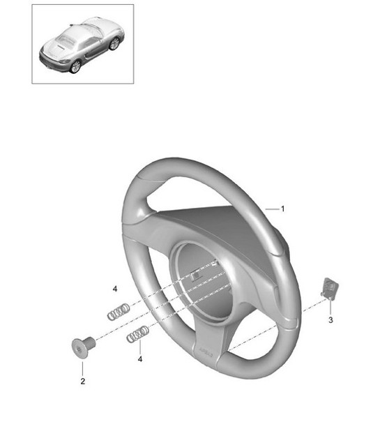Diagram 403-005 Porsche 991.1 Turbo 3.8L (520 Bhp) 2014-16 前轴、转向 