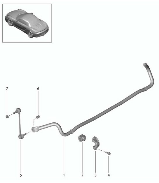 Diagram 501-003 Porsche 911 & 912 (1965-1989) Hinterachse