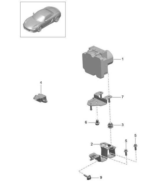 Diagram 605-000 Porsche Panamera 970 MK1 (2009-2013) Wheels, Brakes