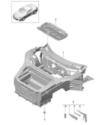 Front end (complete) 981 Boxster / Boxster S 2012-16