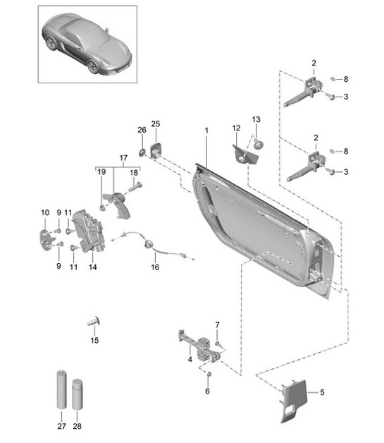 Diagram 804-000 Porsche Cayenne 9YA 2018-2023 
