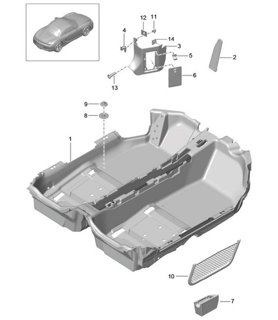 Diagram 807-010 Porsche Panamera 971 MK1 (2017-2020) 