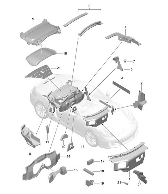 Diagram 807-080 Porsche 9J1.1 Taycan 4S 2020-24 