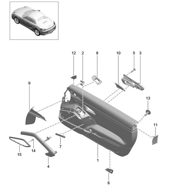 Diagram 808-035 Porsche 996 (911) (1997-2005) Body