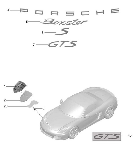 Diagram 810-000 Porsche 996 (911) (1997-2005) Body