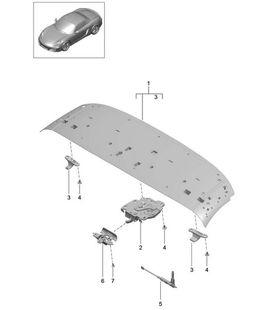 Diagram 811-005 Porsche Macan (95B) MK1 (2014-2018) Body