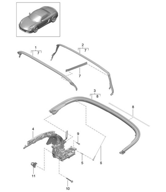 Diagram 811-010 Porsche 9J1.1 Taycan 2020-24 