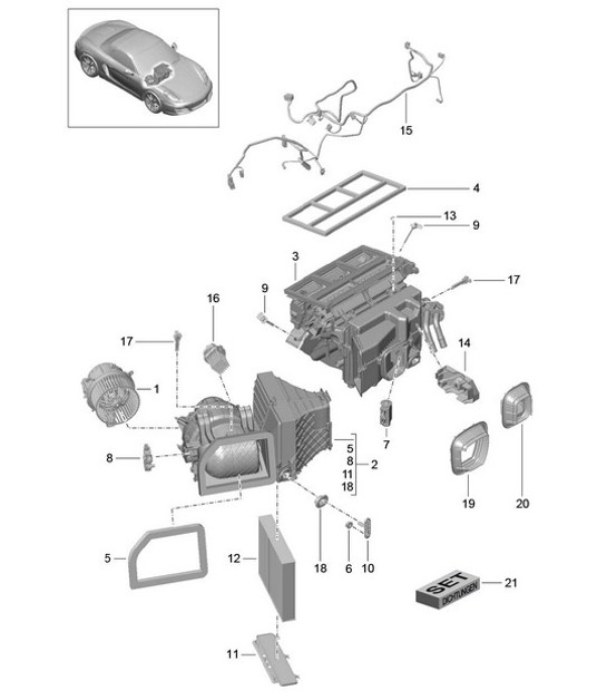 Diagram 813-010 Porsche Boxster 718 (982) 2017>> Body