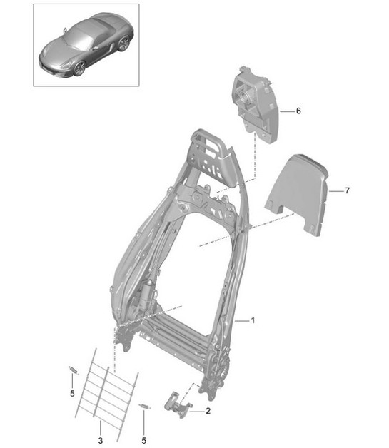 Diagram 817-021 Porsche 971.2 Panamera GTS 4.0L V8 2021-23 