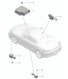 Steuergerät / Sensor / Airbag 981 Boxster / Boxster S 2012-16