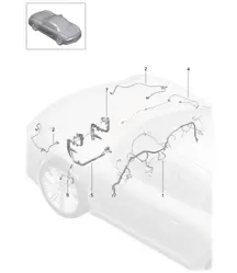 Wiring looms dashboard / Trim / Cover / Steering / Front axle 981 Boxster / Boxster S 2012-16