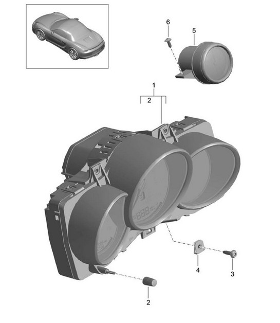 Diagram 906-000 Porsche Macan (95B) MK1 (2014-2018) Elektrische Ausrüstung