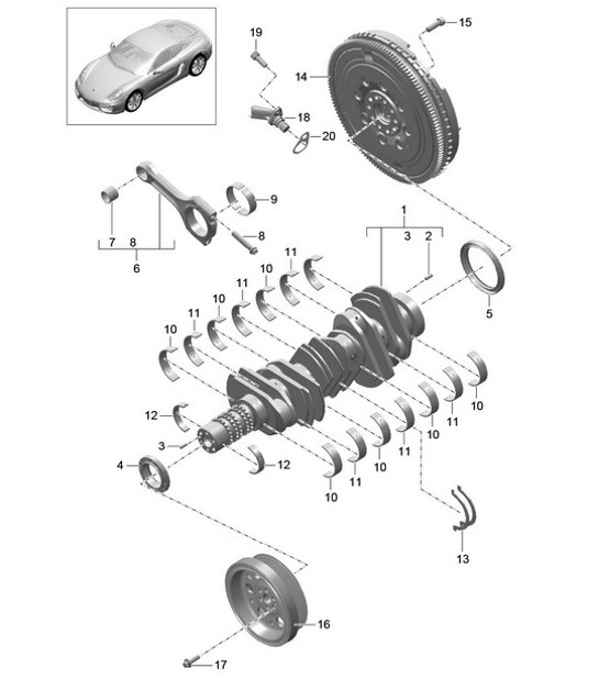 Diagram 102-000 Porsche 992.2 GT3 2025>> 