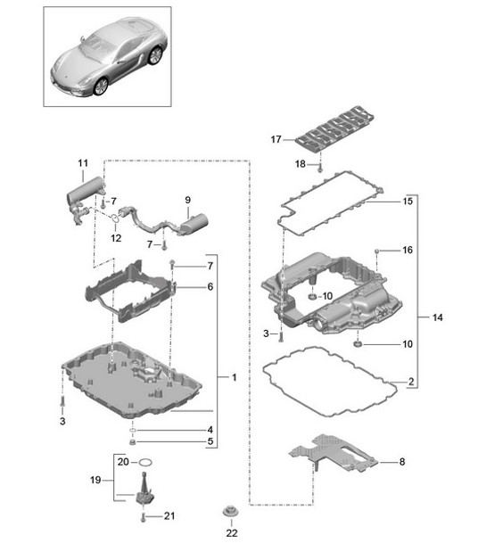 Diagram 104-002 Porsche Boxster 718 (982) 2017>> Engine