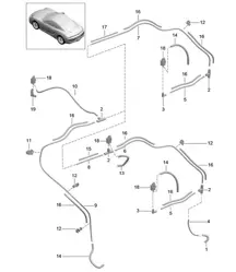 Vacuum system / Engine 981C Cayman / Cayman S 2014-16