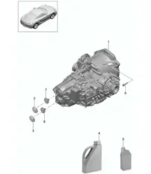 - PDK - Cambio/trasmissione sostitutiva (Modello: CG205,CG225) 981C Cayman / Cayman S 2014-16