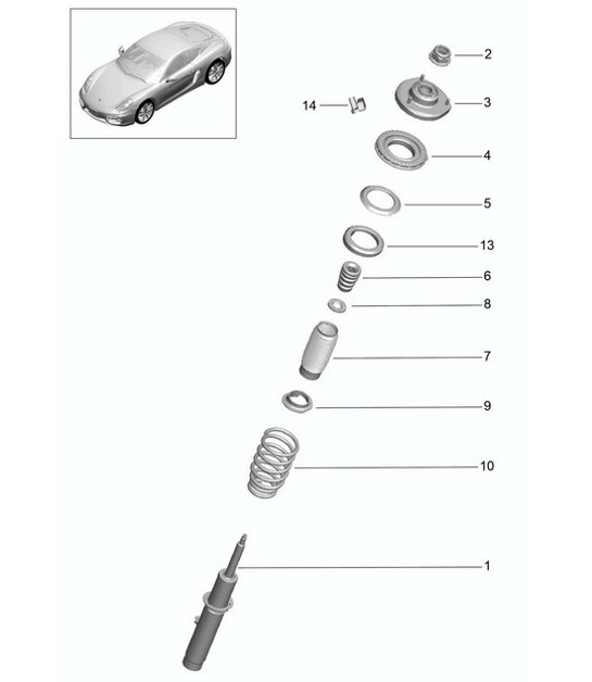 Diagram 402-000 Porsche 9J1.1 Taycan 4S 2020-24 