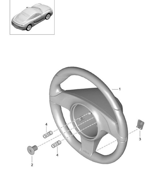 Diagram 403-005 Porsche 997 MKII GT2 RS 2011-13 Vorderachse, Lenkung 