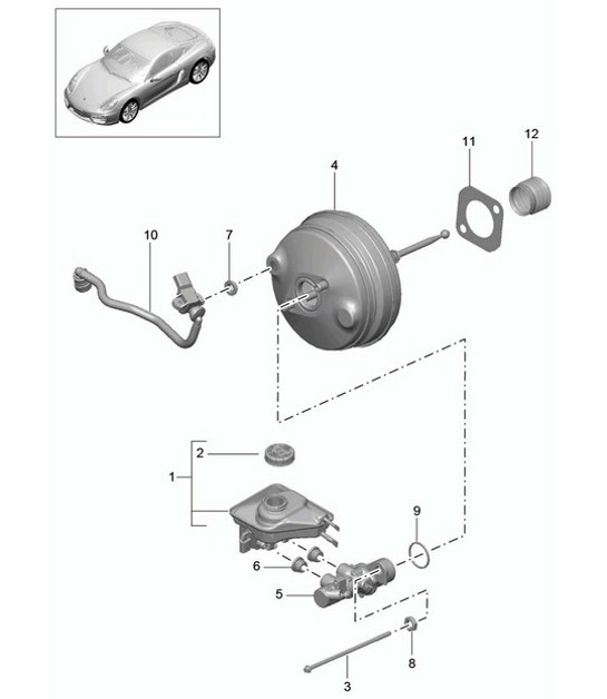 Diagram 604-000 Porsche Boxster 718 (982) 2017>> Wheels, Brakes