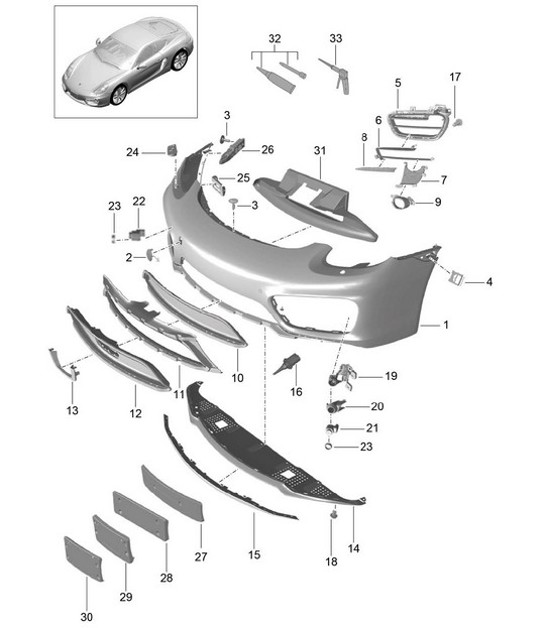 Diagram 802-000 Porsche Cayenne S/GTS 4.8L 2007>> Body