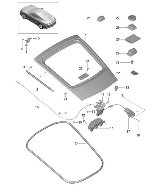 Diagram 803-005 Porsche 992.2 GT3 2025>> 