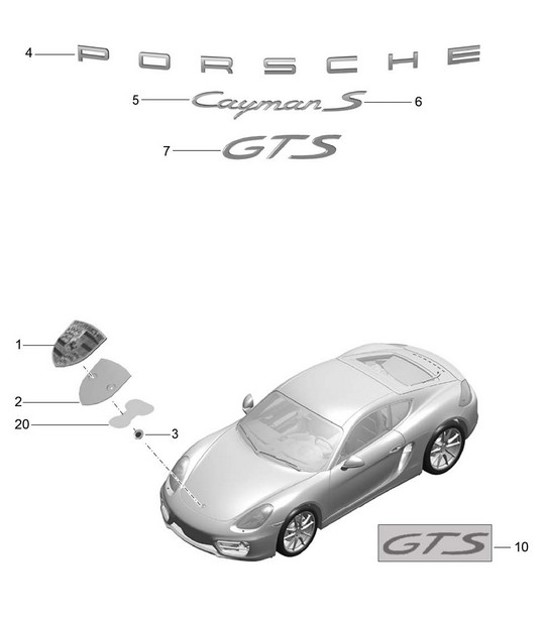 Diagram 810-000 Porsche 996 (911) (1997-2005) Body