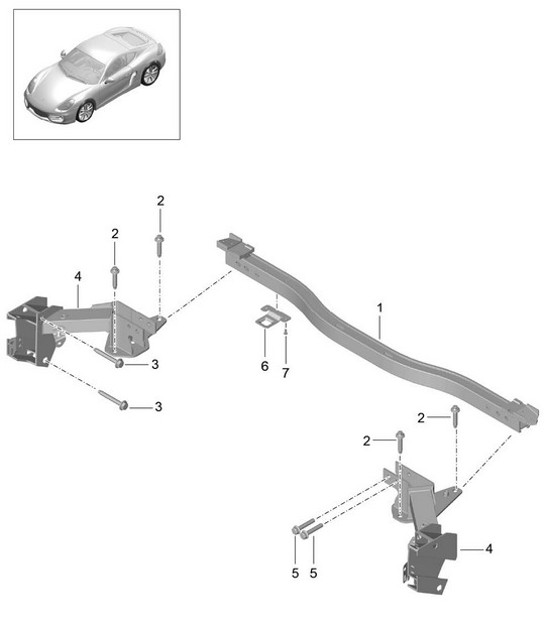 Diagram 812-005 Porsche Cayman 718C (982C) 2017>> Body