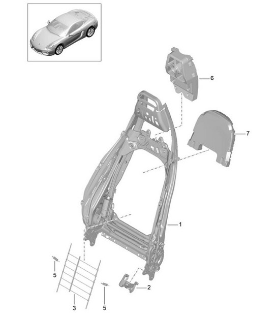 Diagram 817-006 Porsche Cayman 987C / 981C (2005-2016) Body