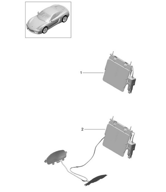 Diagram 817-022 Porsche Boxster 986/987/981 (1997-2016) Body