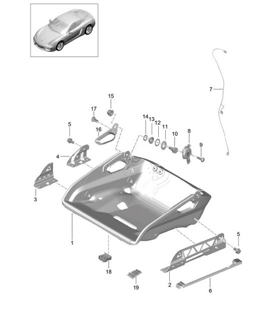 Diagram 817-064 Porsche 918 Spyder 2014-2015 