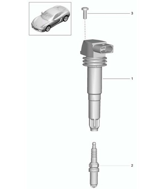 Diagram 901-000 Porsche 996 (911) (1997-2005) Electrical equipment