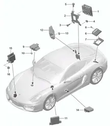 控制单元 981C Cayman / Cayman S 2014-16