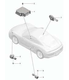 Steuergerät / Sensor / Airbag 981C Cayman / Cayman 2014-16